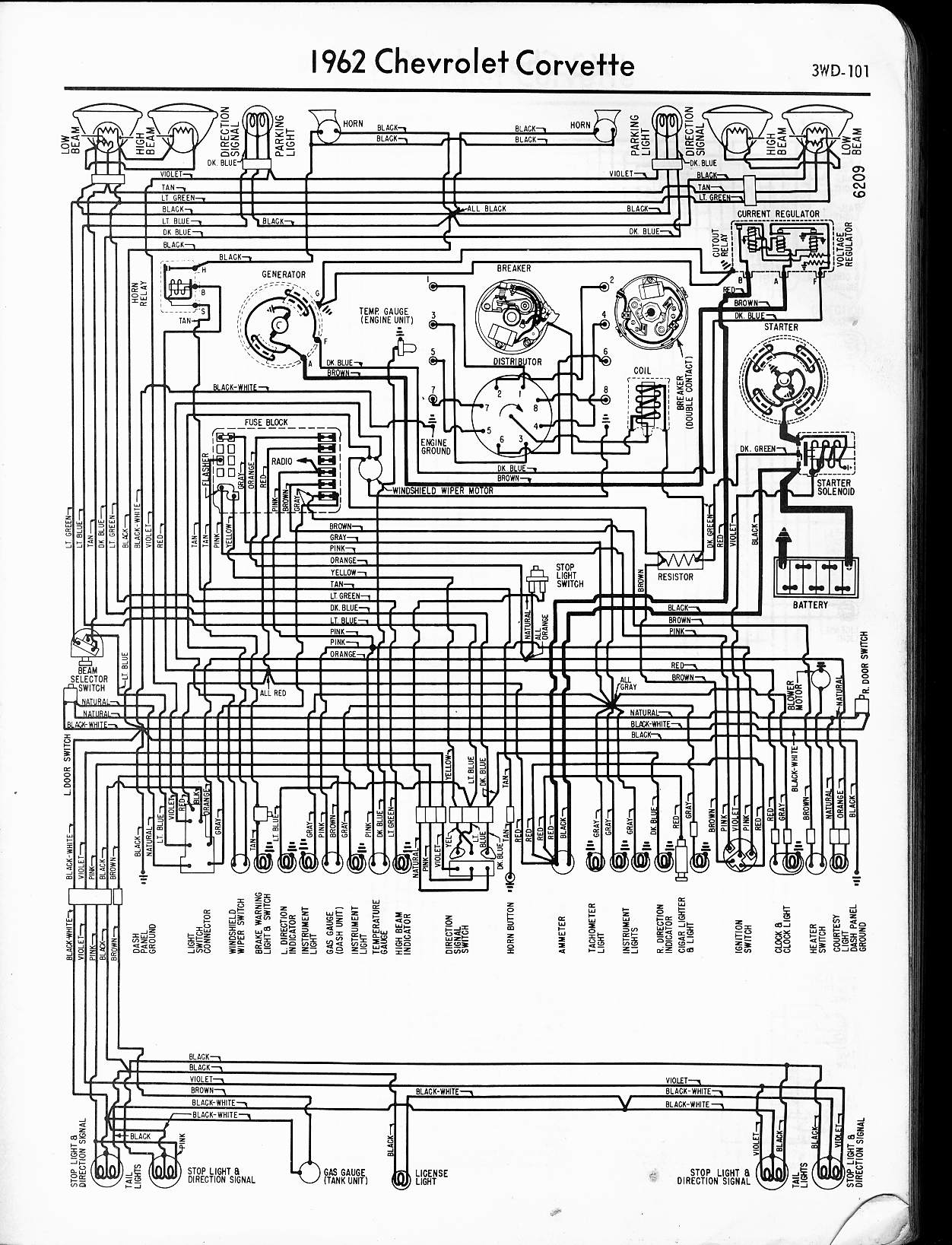 63 Chevy Impala Electrical Wiring Diagram Manual 1963 Car Manuals